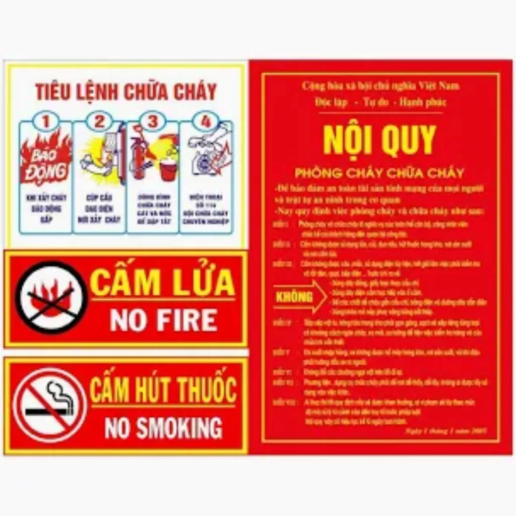 Bộ nội quy tiêu lệnh pccc