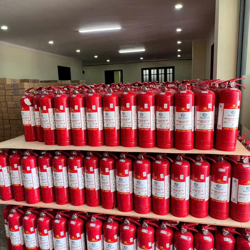 Bình bột chữa cháy Dolphin 4kg, 8kg
